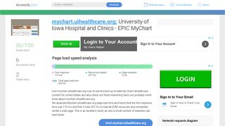 Access mychart.uihealthcare.org. University of Iowa Hospital and Clinics
