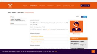 Apply - Academic Application - The Uj