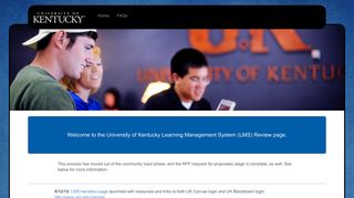 Learning Management System Review - University of Kentucky