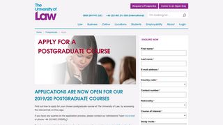 How to Apply for a Postgraduate Course | The University of Law
