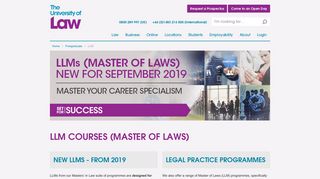 LLM Masters in Law Degrees | The University of Law