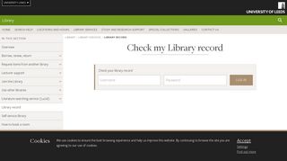 Library record | Library | University of Leeds