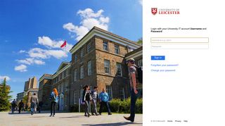 University of Leicester - Login