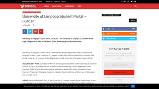 University of Limpopo Student Portal – ul.ac.za - Schoolgh.Com