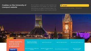Get a Master's Degree Online I University of Liverpool