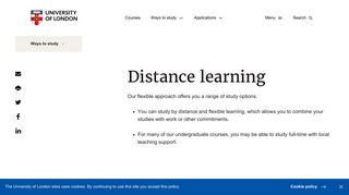 Distance learning | University of London