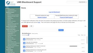 UMS Blackboard Support