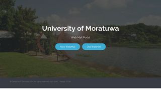 UoM Web Mail - University of Moratuwa