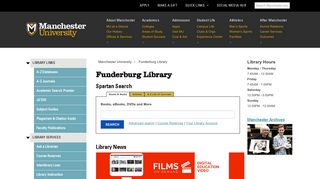 Funderburg Library | Manchester University