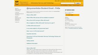 myumanitoba Student Email - University of Manitoba