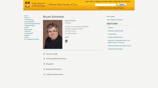Bryan Schwartz – Robson Hall | Faculty of Law