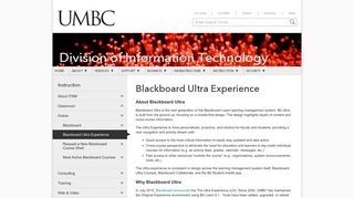Blackboard Ultra Experience - Division of Information Technology ...