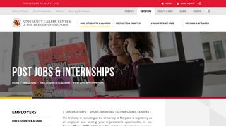 Post Jobs & Internships | Careers - UMD Career Center