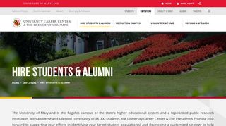 Hire Students & Alumni | Careers - UMD Career Center