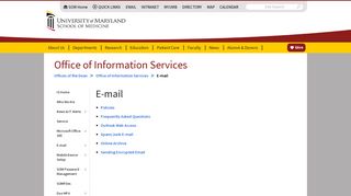 E-mail | University of Maryland School of Medicine