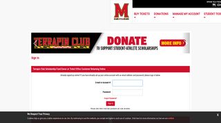 University of Maryland | Online Ticket Office | My Account