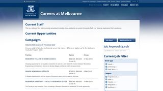 University of Melbourne - Jobs - PageUp