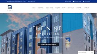 University of Memphis Student Housing | The Nine Memphis ...