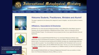 Student Login - International Metaphysical Ministry