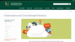 Collaboration and Cloud-Storage Solutions - University of Miami ...