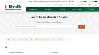 Treatments and Services | University of Miami Health System