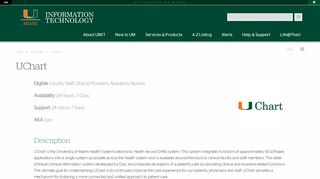 UChart - University of Miami Information Technology
