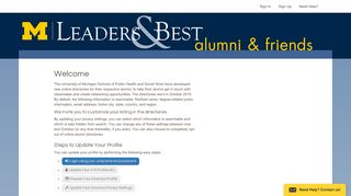 Alumni Directory Welcome - University of Michigan