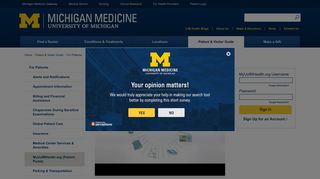 MyUofMHealth.org (Patient Portal) | Michigan Medicine