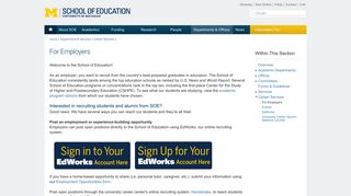 For Employers | University of Michigan School of Education