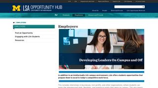 Employers | U-M LSA LSA Opportunity Hub - University of Michigan