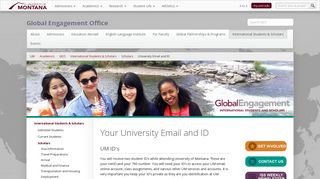 University Email and ID - University of Montana