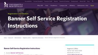 Banner Self Service Registration Instructions - The University of ...