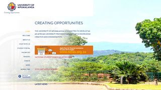 University of Mpumalanga | Creating Opportunities