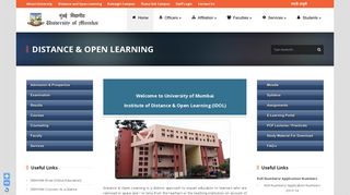 Mumbai University – English » Distance & Open Learning