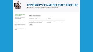 User account | University of Nairobi Personal Websites