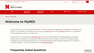 About MyRED | Nebraska - University of Nebraska–Lincoln