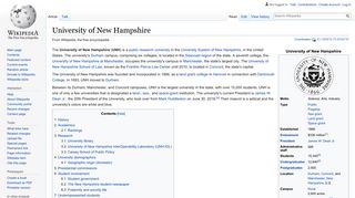University of New Hampshire - Wikipedia