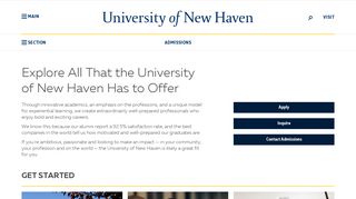 Admissions - University of New Haven