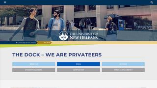 The Dock | The University of New Orleans