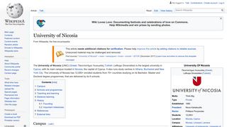 University of Nicosia - Wikipedia