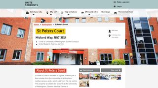 St Peters Court Student Accommodation Nottingham | Unite Students