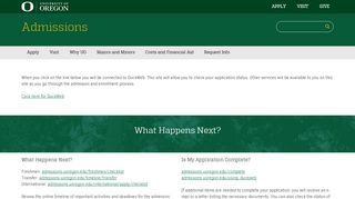 Check Your Application Status - Admissions - University of Oregon