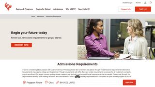 College Admission Requirements - University of Phoenix