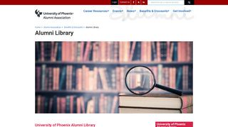 Alumni Library - University of Phoenix