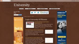 University: Login University Of Phoenix