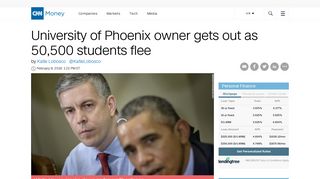 University of Phoenix owner gets out as 50,500 students flee - Business
