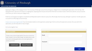 University of Pittsburgh Online Application for Admission | Scarlet ...