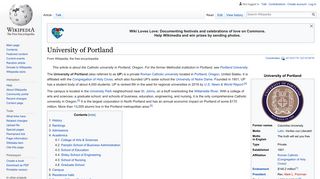 University of Portland - Wikipedia