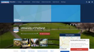 University of Portland - Profile, Rankings and Data | US News Best ...