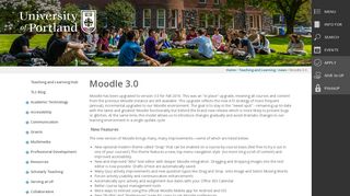 Moodle 3.0 | University of Portland